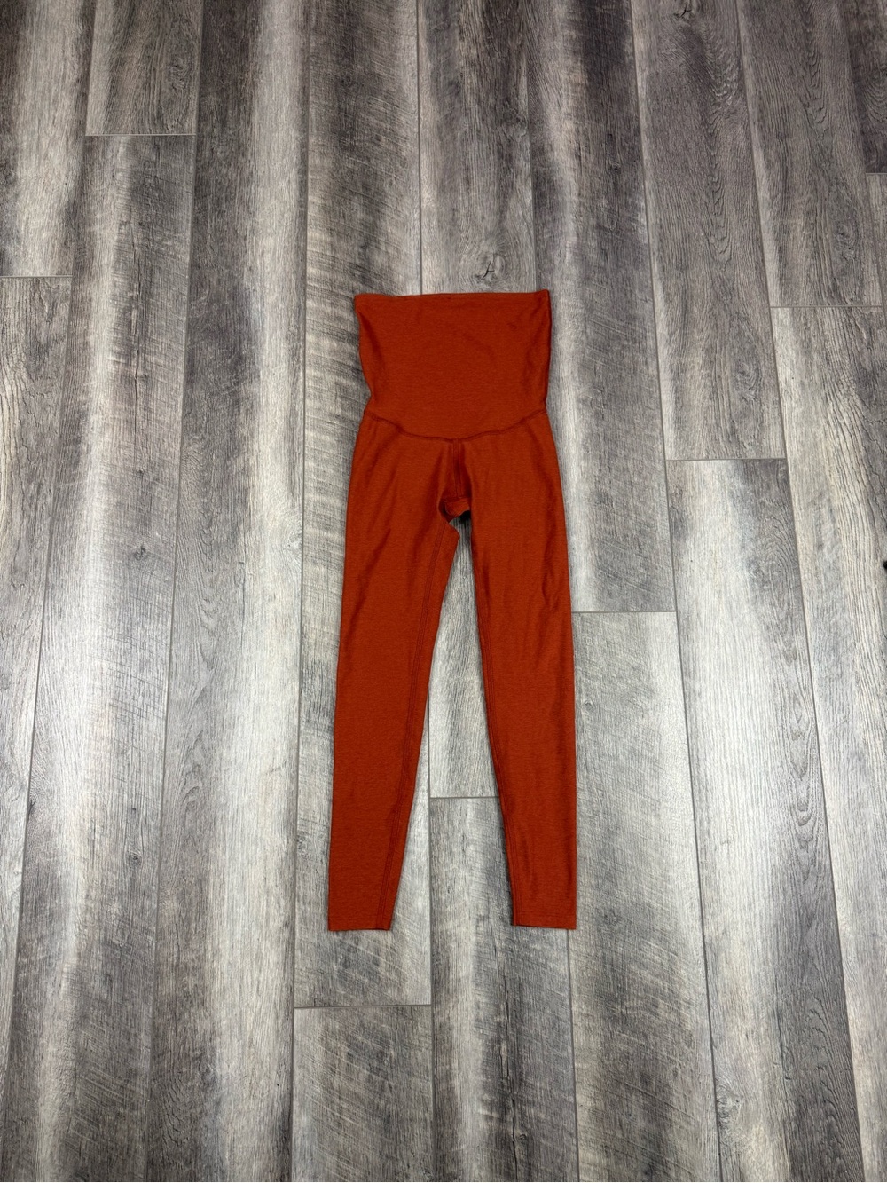 Beyond The Bump Orange Leggings